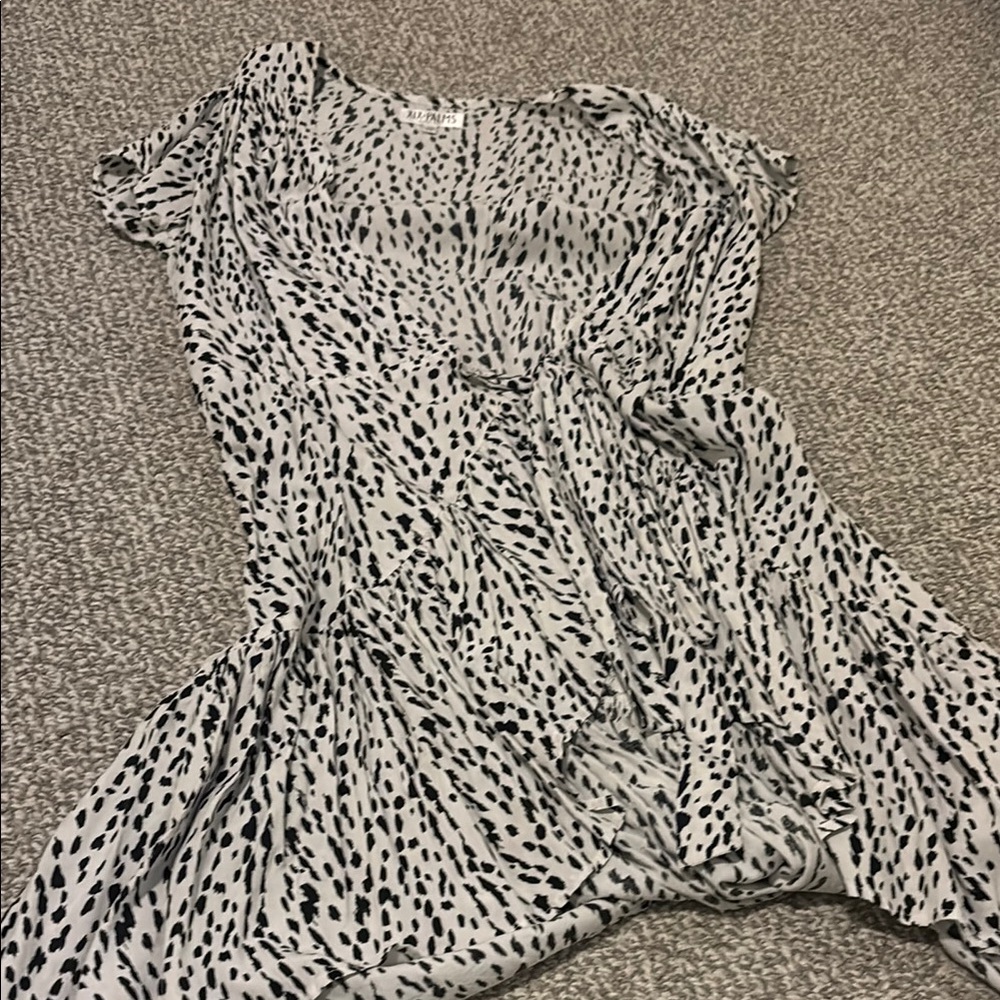 Stylish Black and White Mini Dress